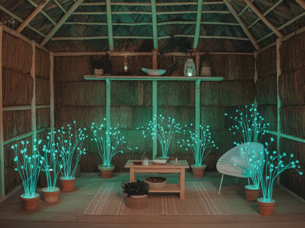 Réinventer l’éclairage naturel avec des plantes bioluminescentes pour une maison écologique