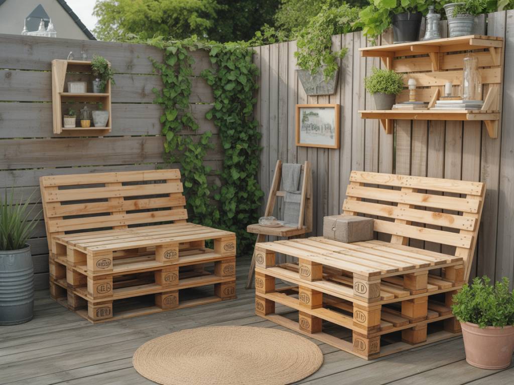 Creer du mobilier de jardin en palettes : tutos pas à pas, finitions écologiques et idées déco pour un extérieur économique