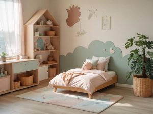 Aménager une chambre d’enfant naturelle : matériaux sains, couleurs apaisantes et plantes adaptées